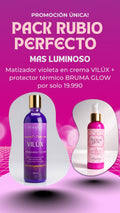 Pack Rubio Perfecto - Matizador VILÚX + protector térmico BRUMA GLOW