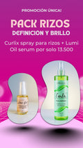 Pack Rizos definidos - Spray CURLIX + serum LUMI OIL
